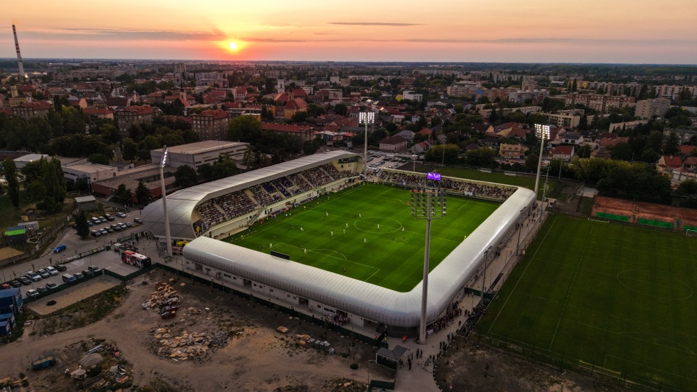 Štadión KFC Komárno – letecký pohľad