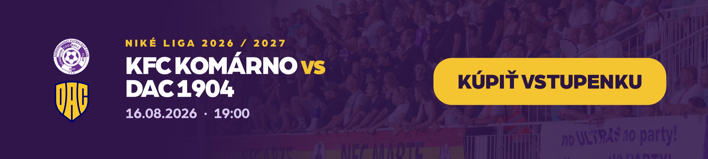 KFC Komárno vs DAC 1904 – Kúpiť vstupenku