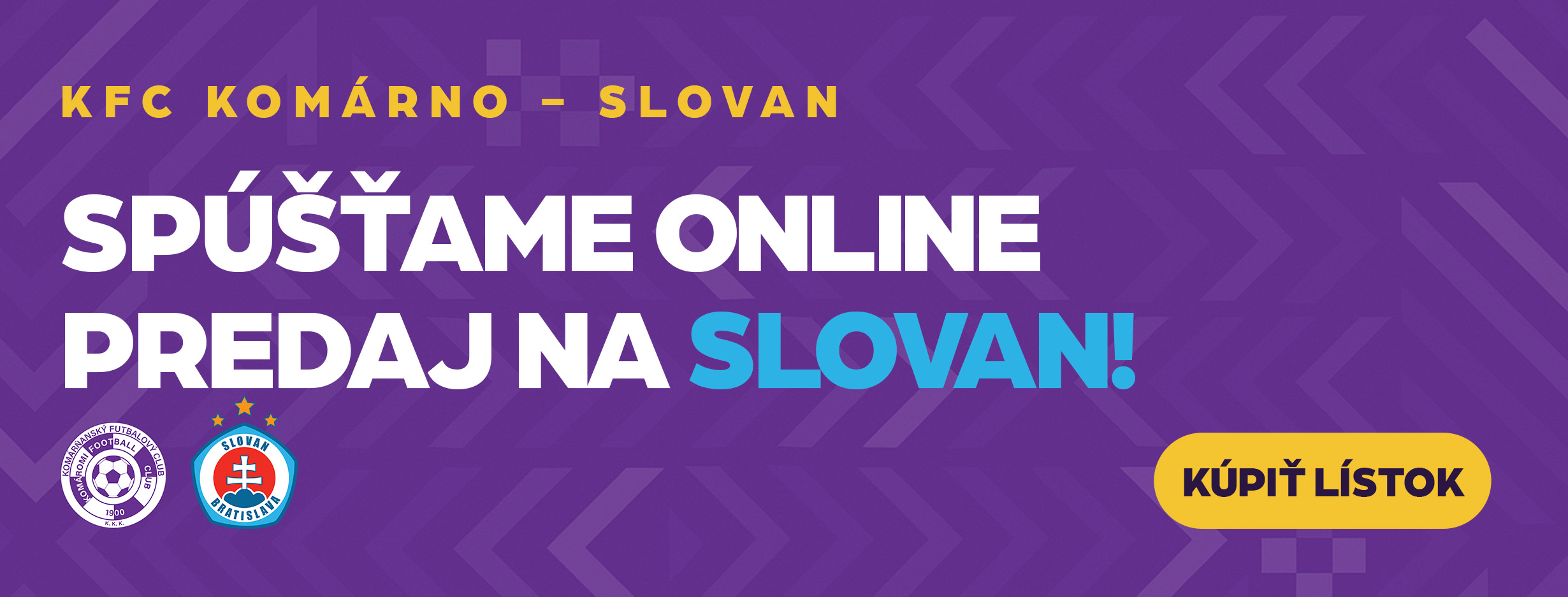 KFC Komárno – Slovan: spúšťame online predaj vstupeniek